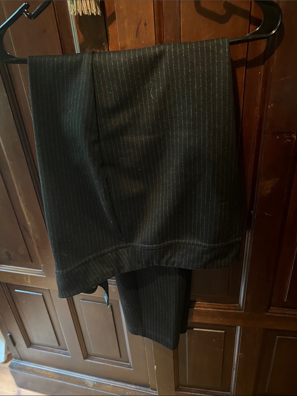 ZAC & RACHEL BLACK STRIPE PULL ON DRESS PANTS SIZE XL